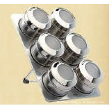 Stainless Steel Magnetic Spice Rack (CL1Z-J0604-6I)